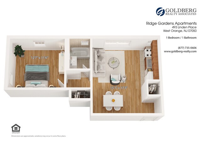 Floorplan - Ridge Gardens Apartments
