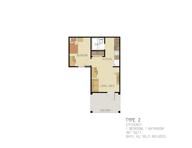 Floorplan - University Apartments Galveston