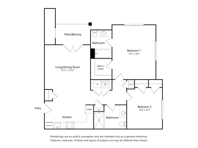 Floorplan - Bayonet Street Apartments