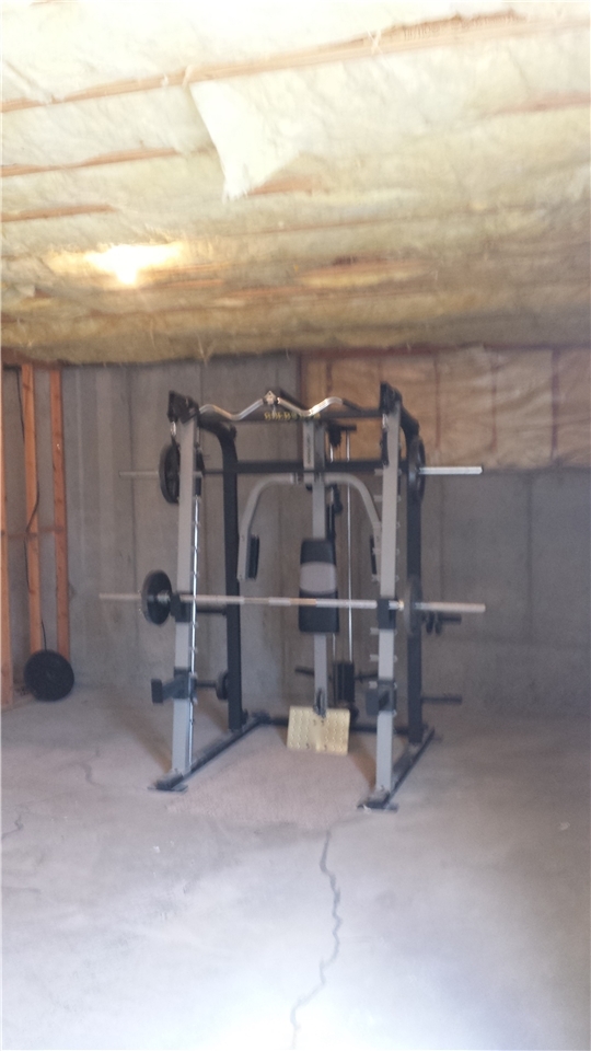 Unfinished basement comes with home gym - 2755 Shady Hollow Lane