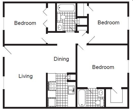 3BR/2BA - Parque De Oro