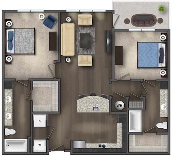 The Ellington Floor Plan - The District Lofts