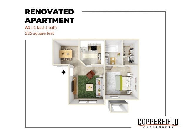 Floorplan - Copperfield Apartments