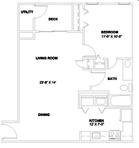 1BR/1BA - Bentley Ridge