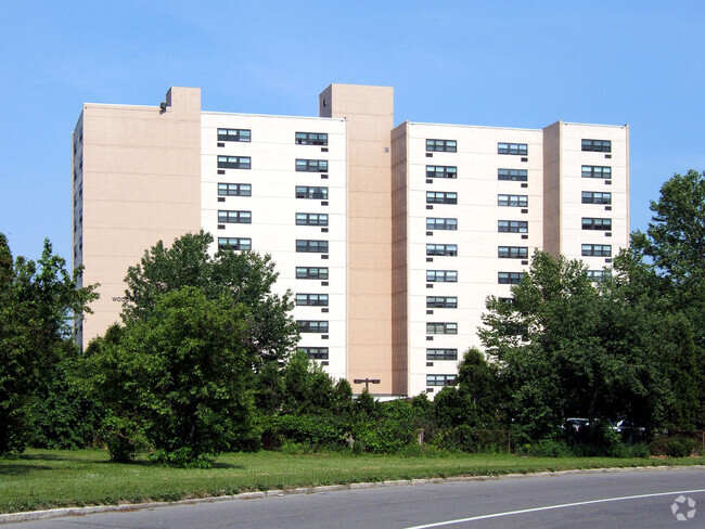 View from the southwest - Woodburn Court
