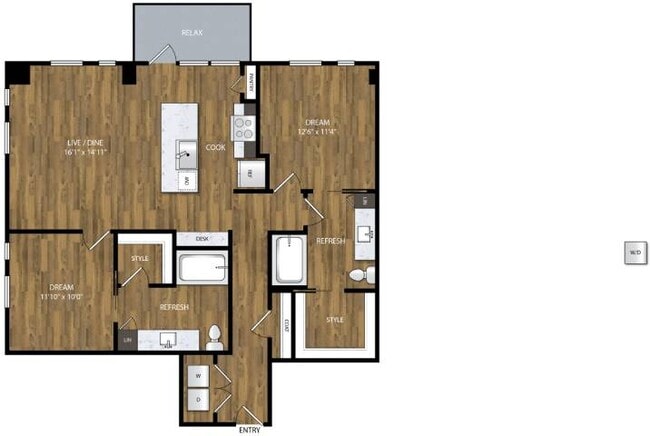 Floorplan - Willamette Tower