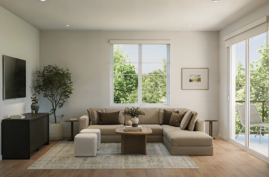 The Blue Oak - Living Space - Park Center at Seven Oaks