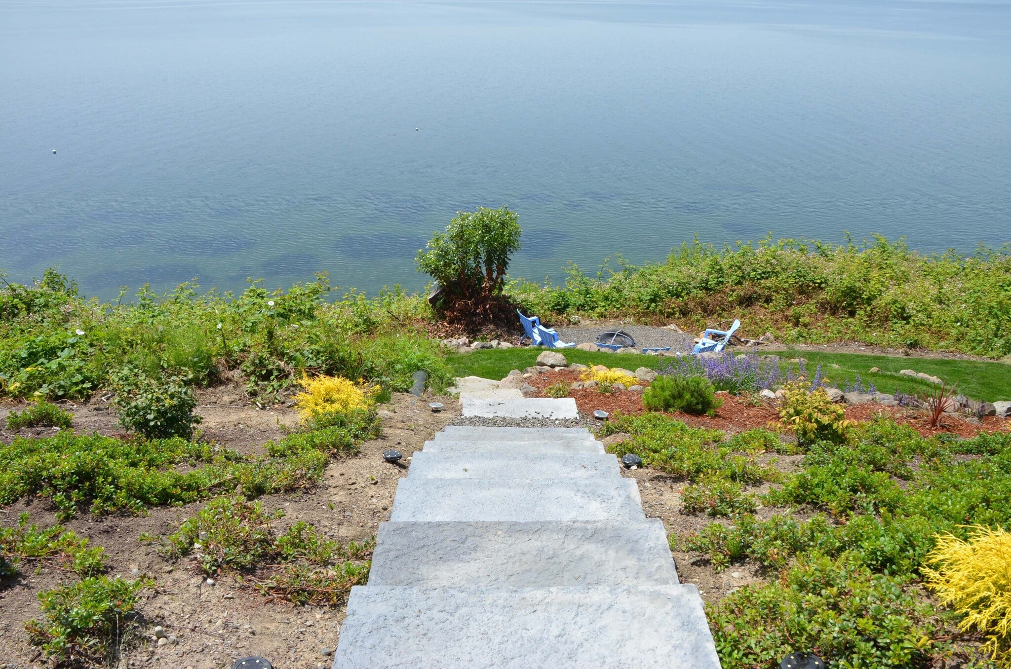 Stairs to beach & Firepit - 178 Bow Rd