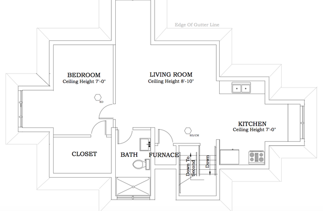 3rd Floor Layout - 3041 Clifton Ave