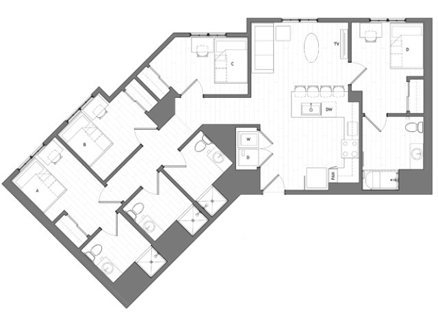 4x4 D - HERE Reno Student Apartments