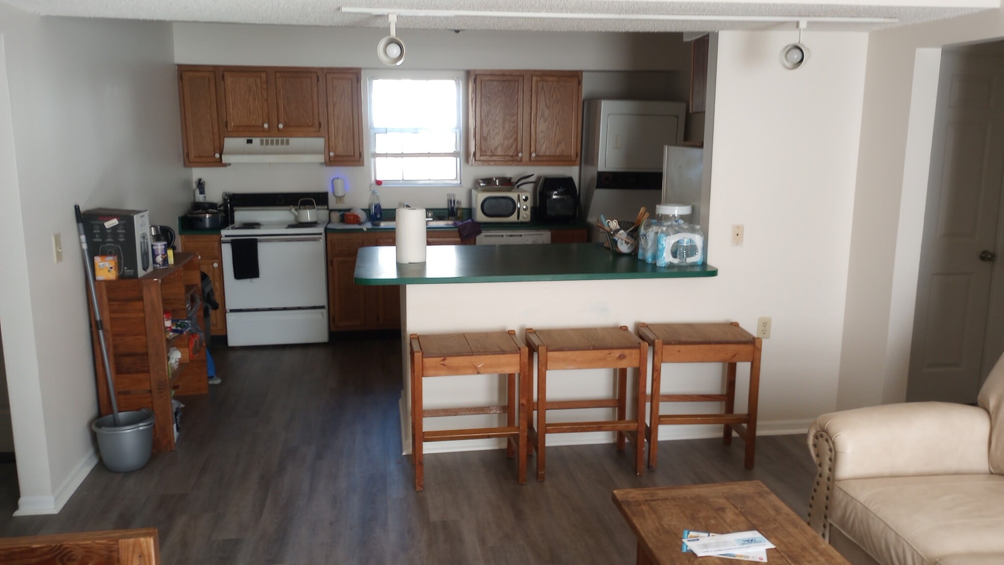 Kitchen from living room - 15 S Shafer St