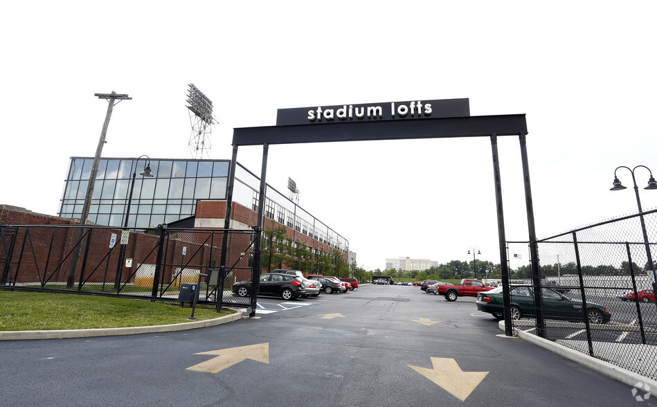 Main Entrance off w 16th Street - Stadium Lofts & Flats