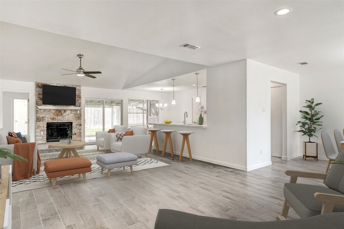 spacious living room and kitchen - 11804 Aloe Vera Trl