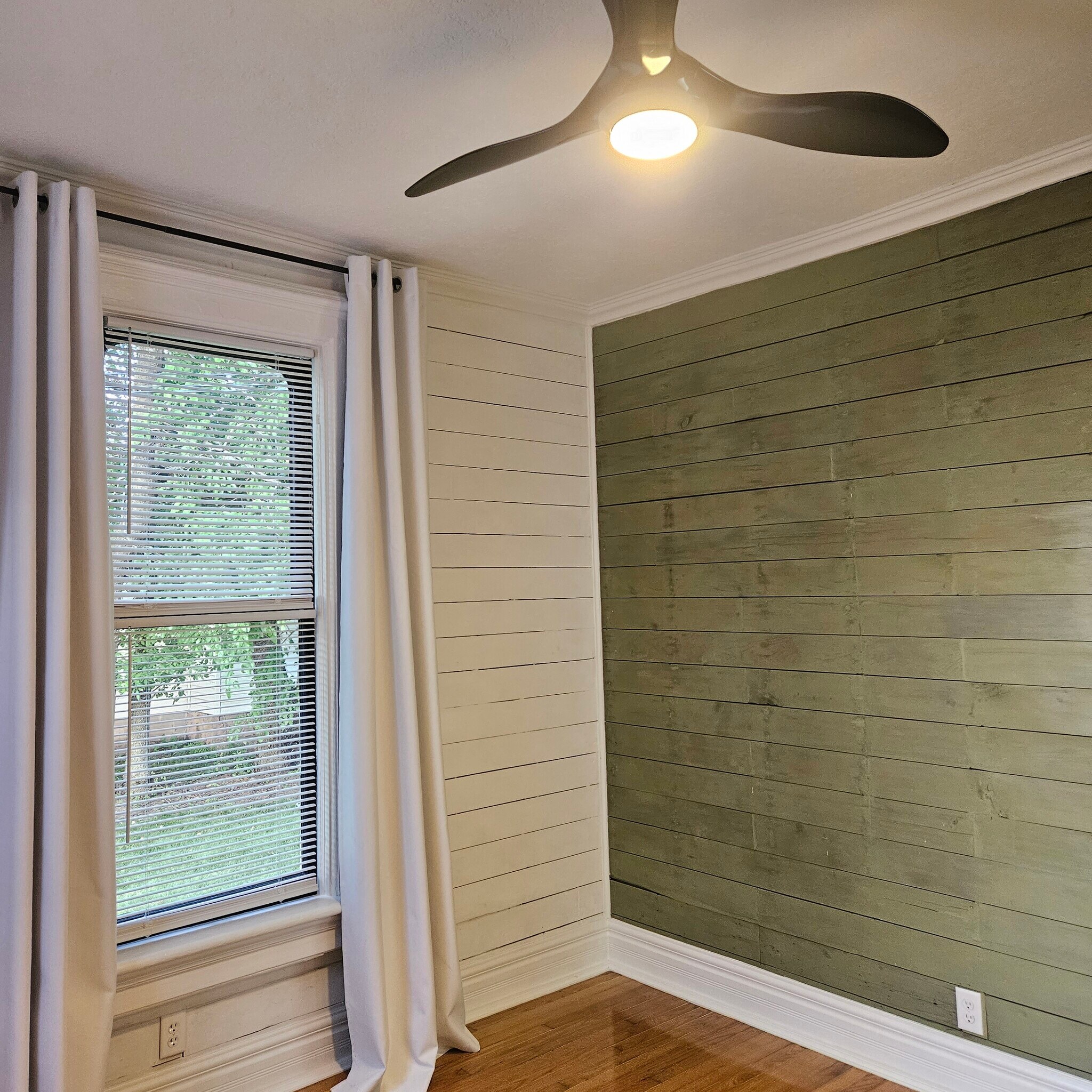Main bedroom with original shiplap - 811 Tyler St
