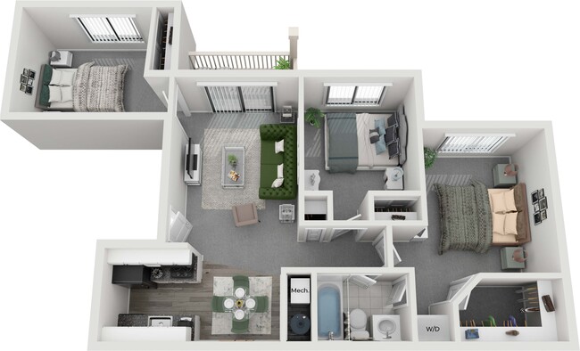 Floorplan - Mill Pond Apartments