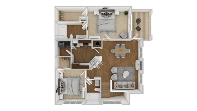 Floorplan - The Retreat Apartment Homes