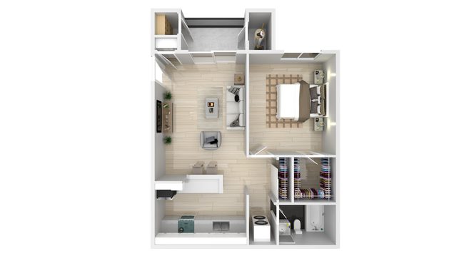 Floorplan - La Jolla Blue Apartments