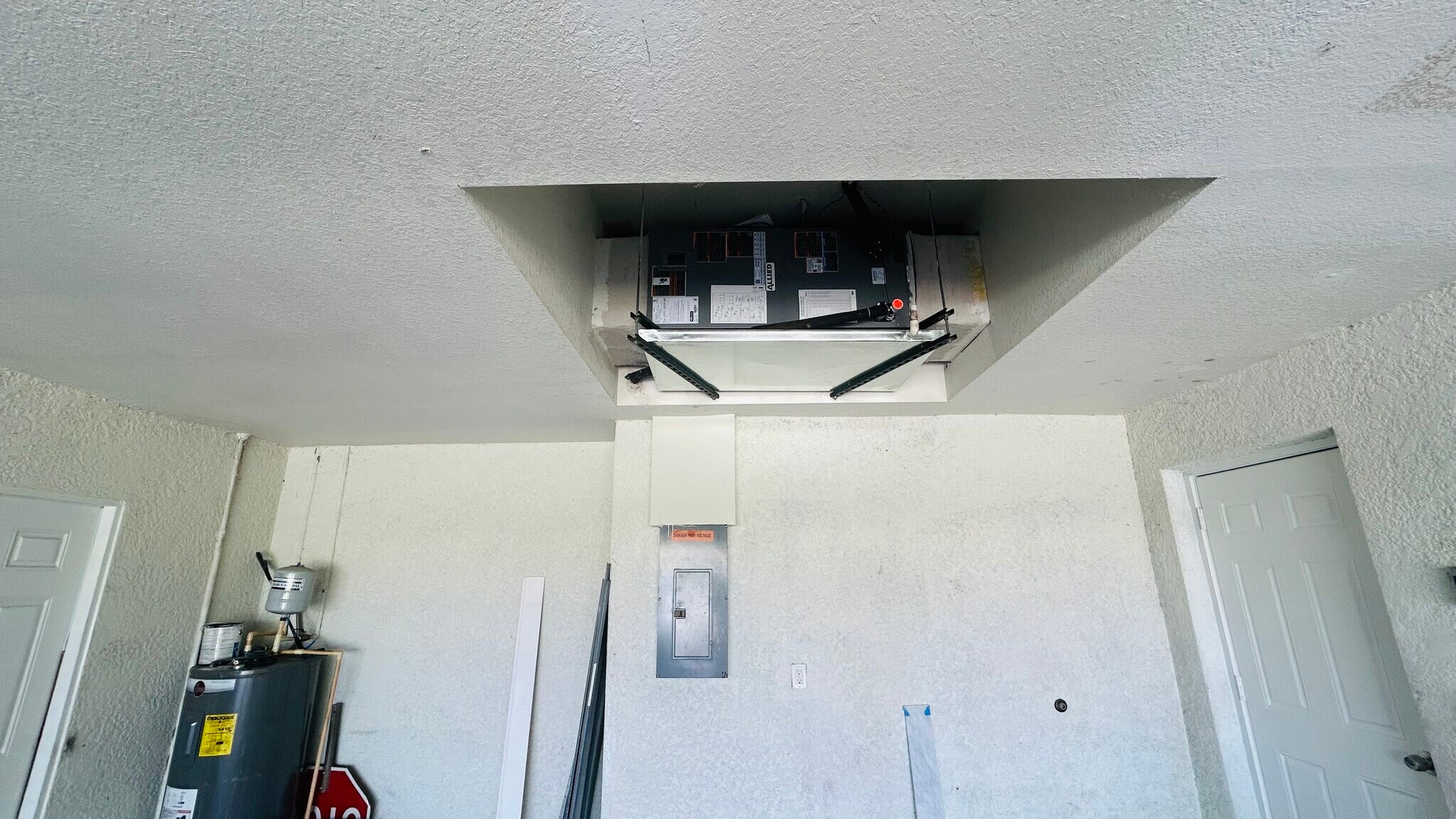 New AC system in the garage - 4329 Skyline Blvd