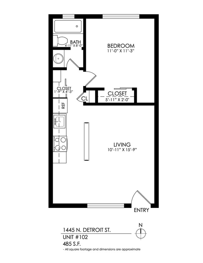 Floorplan - 1445 Detroit