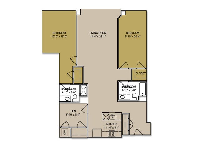 Two Bedroom plus Den - Canal Lofts