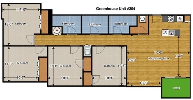Greenhouse Unit #204 - The Greenhouse