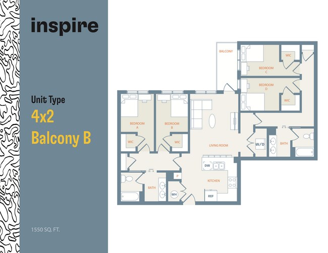 4x2 Balcony B - Inspire