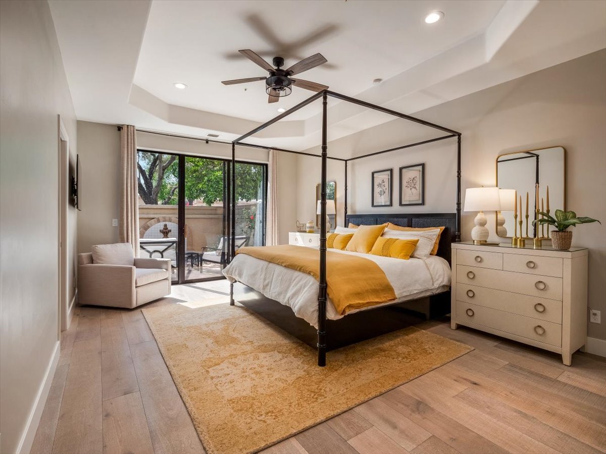 2nd Ensuite KING master with stunning KING bed, raffia his/hers dressers and private courtyard. - 8437 N 84th St