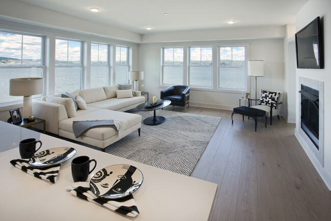 Living Room at The Waterfront - The Waterfront at Harbors