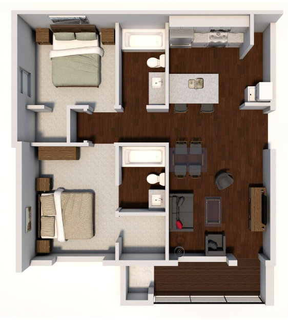 Floorplan - The Jax Apartments