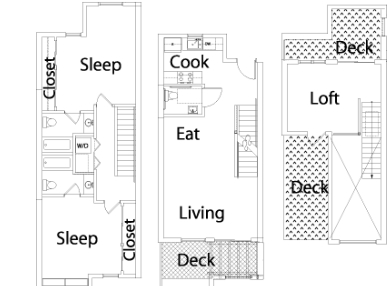 2BR/2.5BA - Temescal Place