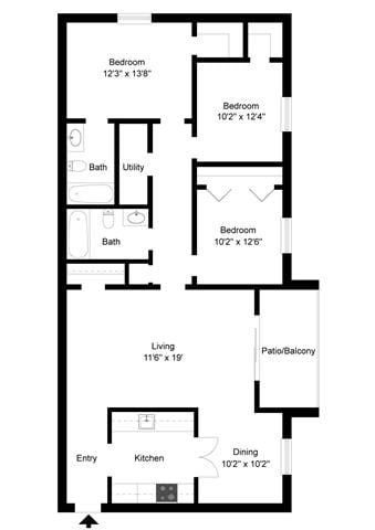 Floorplan - The Forest Apartments