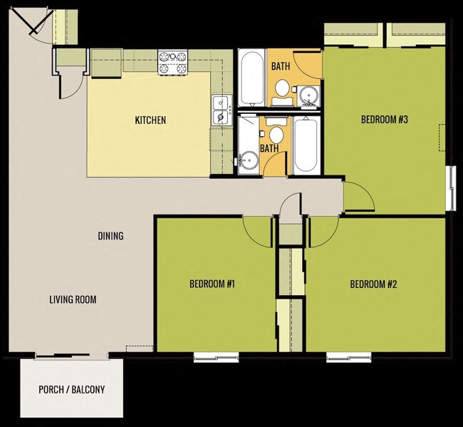 Floorplan - Parkcrest Apartments