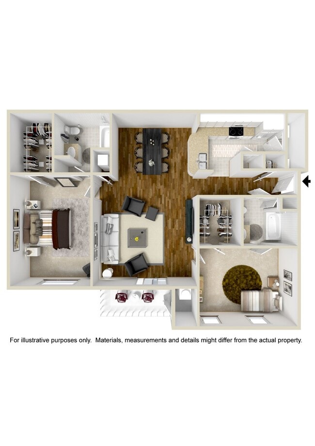 Floorplan - Summit of Shreveport Apartment Homes