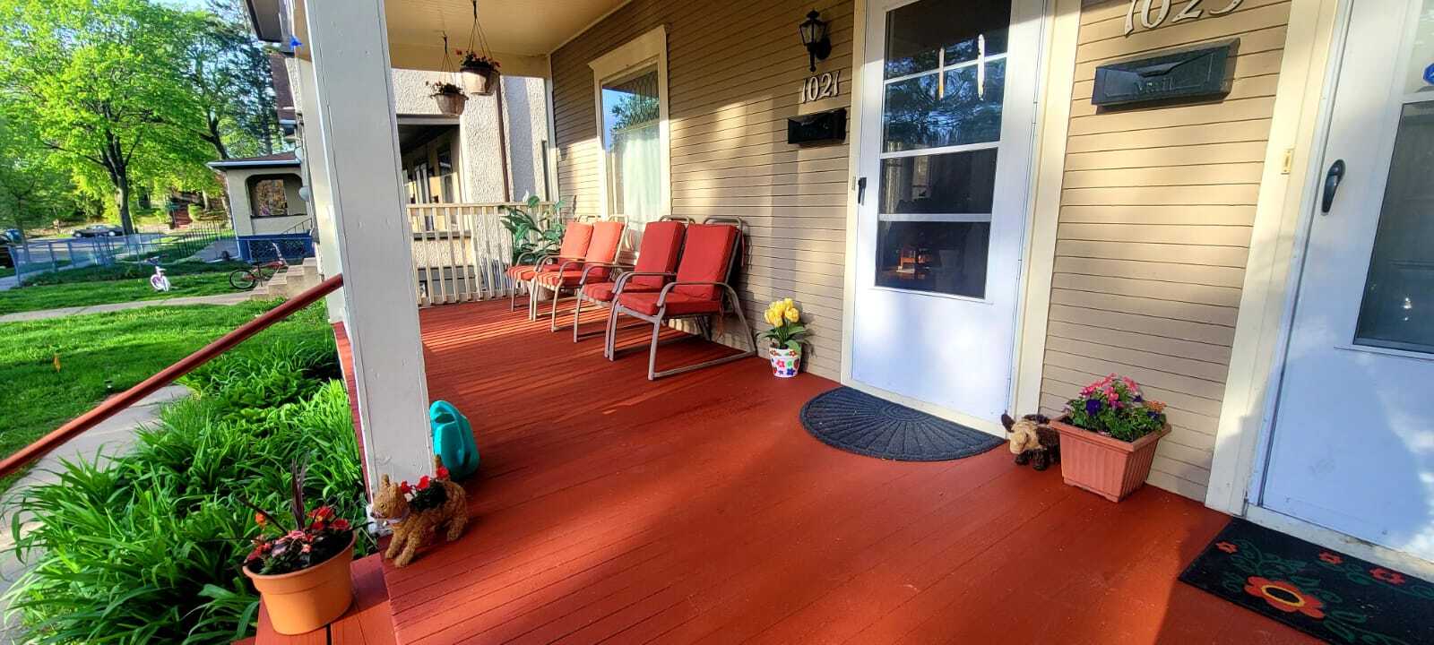 Downstairs porch - 1023 James Ave N
