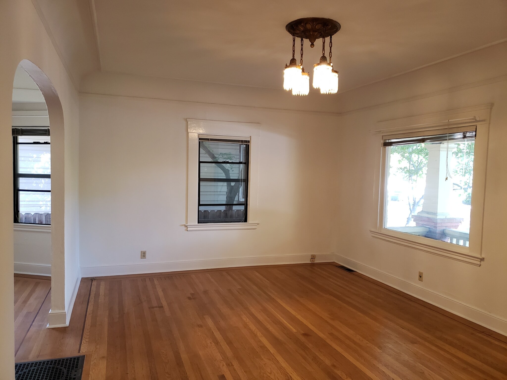 Living Room with Original Chandelier - 2623 H St