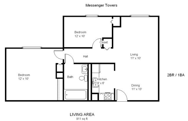 Floorplan - Messenger Towers