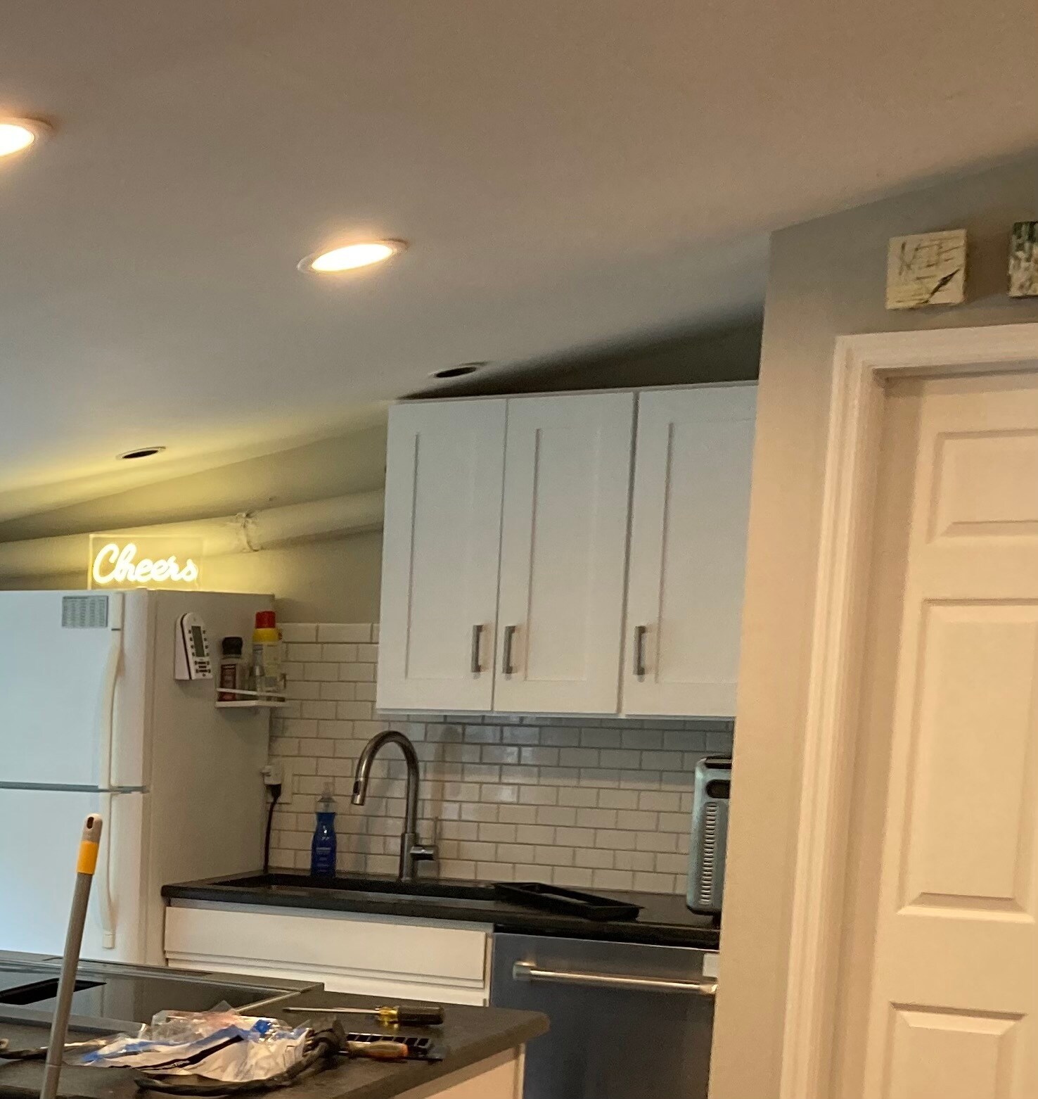 Overhead cabinets added in 2024 - 253 Thuss Ave