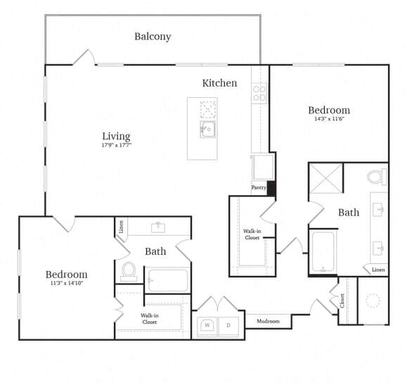 Floorplan - Vance at Bishop Union