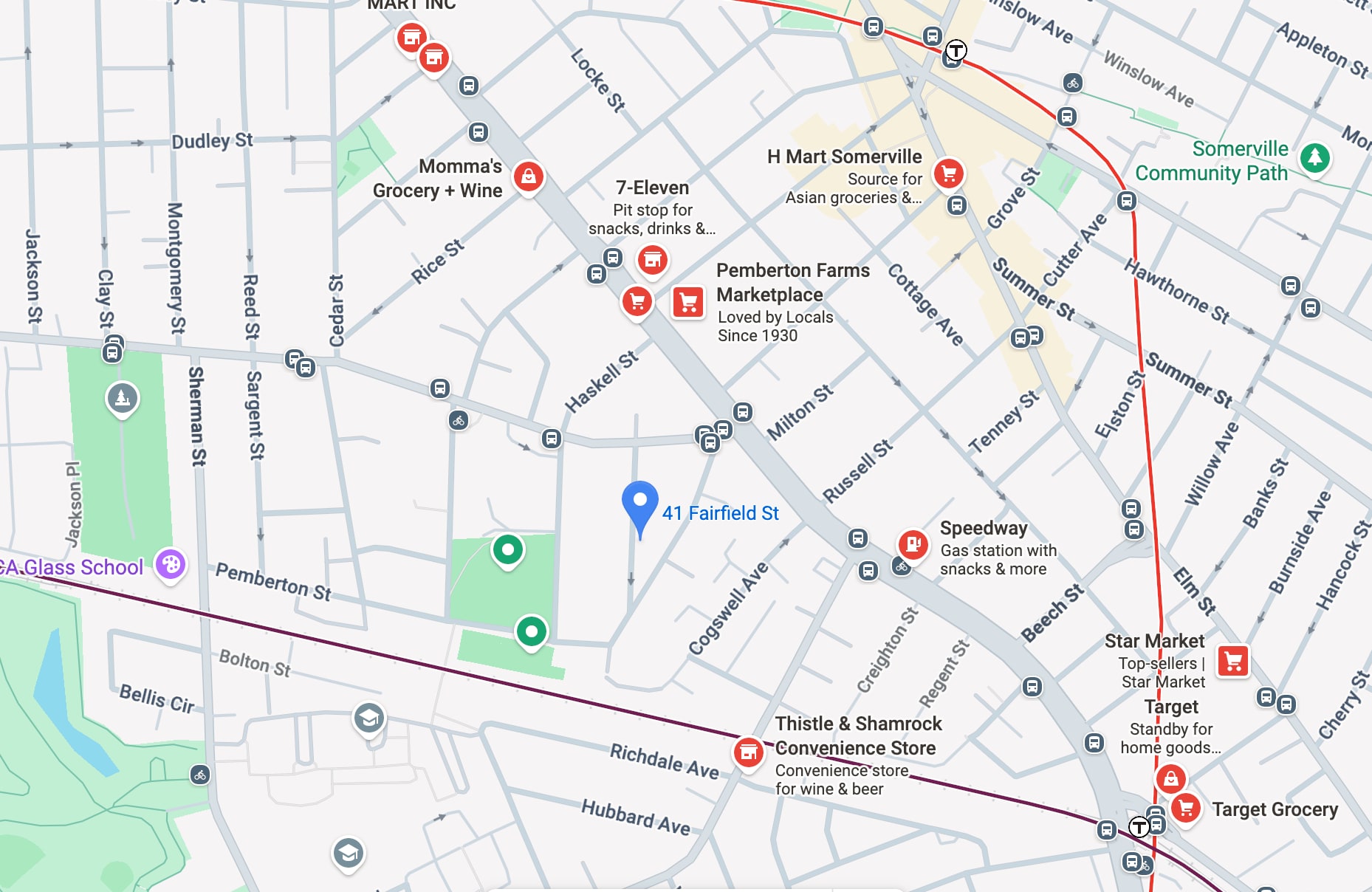 LOCAL AREA MAP - 41 Fairfield Street