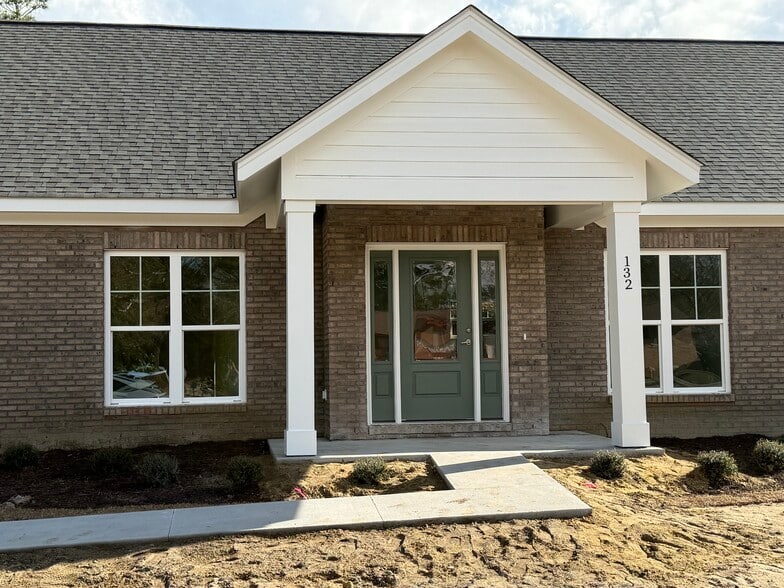 close up of front door after being painted - 132 Hargrove Dr