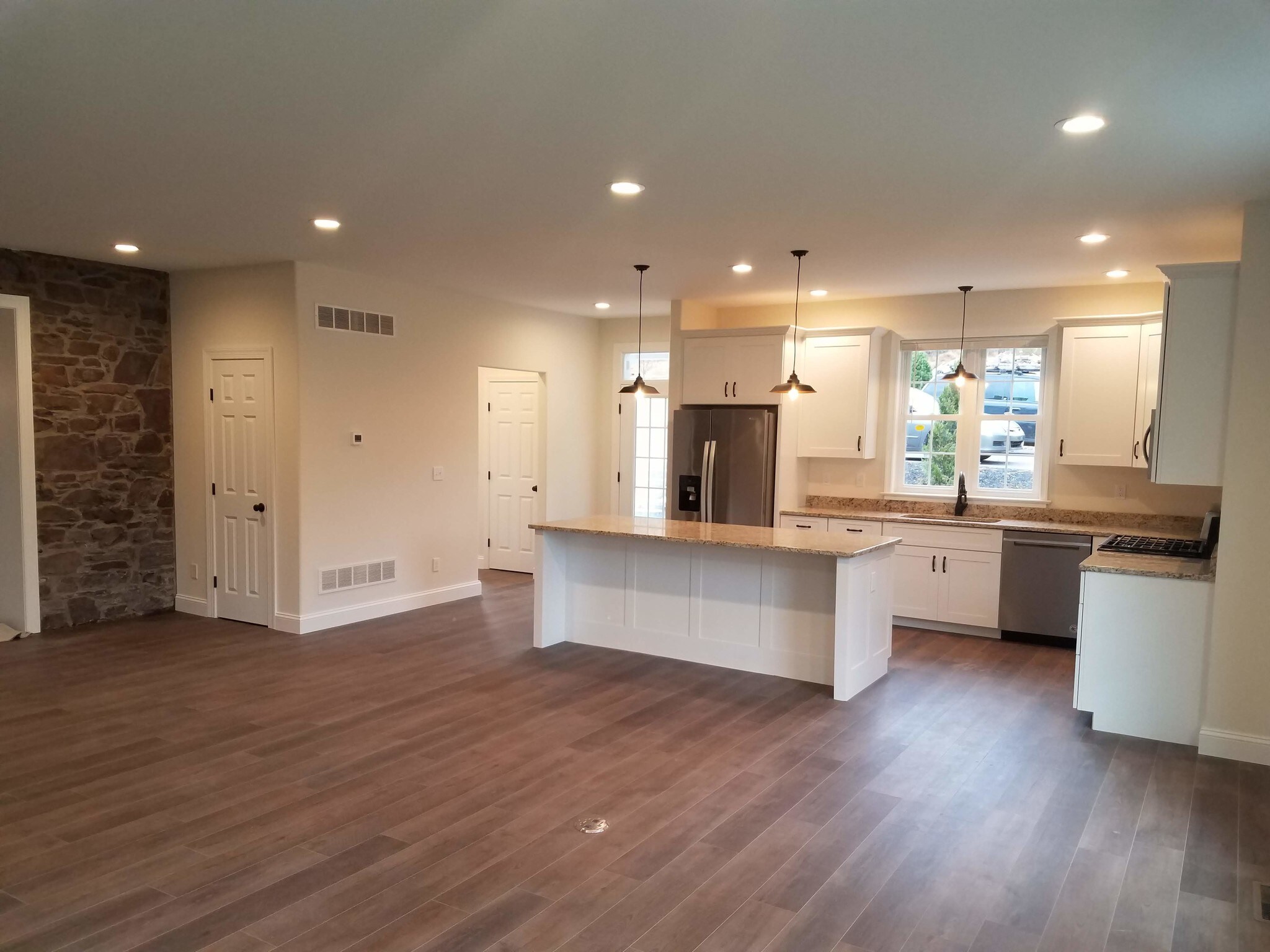 Kitchen from great room - 2086 Kratz Station Rd