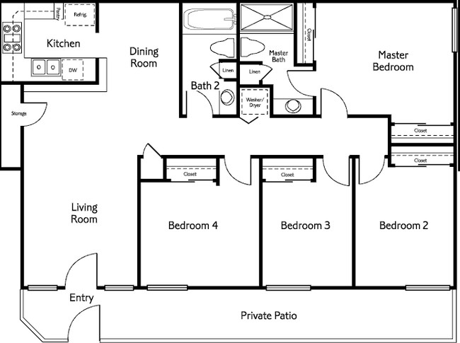 4BR/2BA - Balboa Ridge Condos