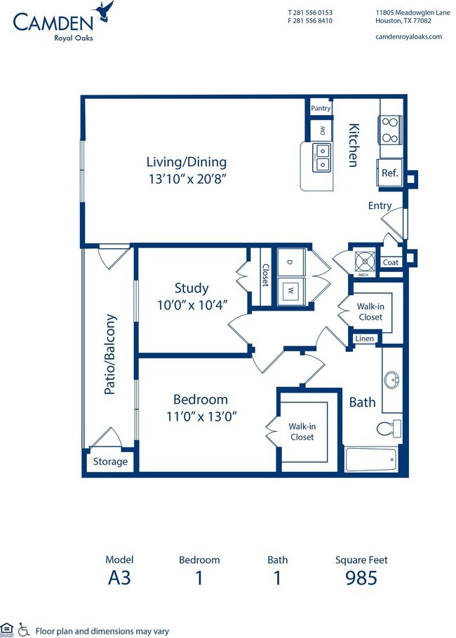Floorplan - Camden Royal Oaks I