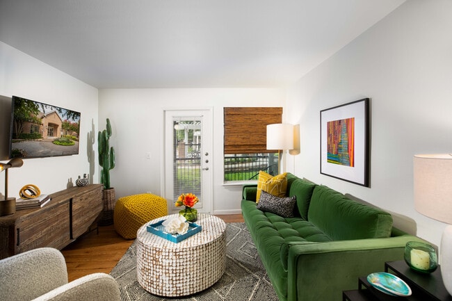 Living Room & Balcony - Memorial Heights