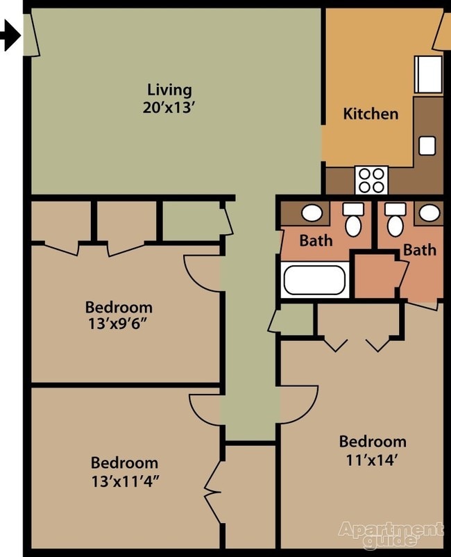 3BR/2BA - The Charleston