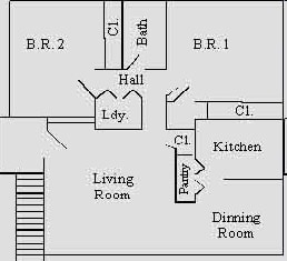 2BR/1BA - Eastland Apartments