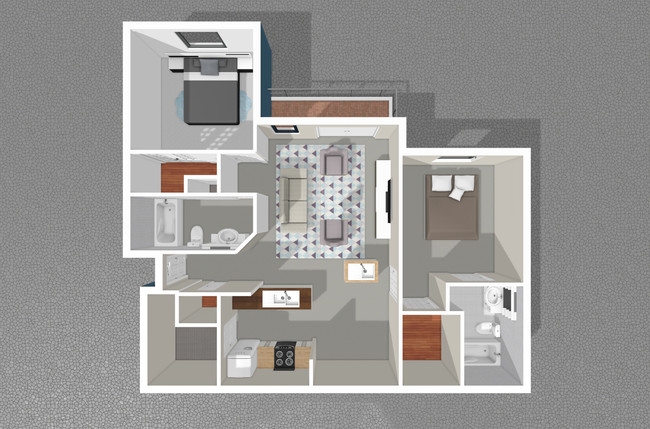 Two Bed / Two Bath - The Park at Knightsbridge