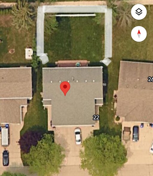 Fenced in backyard with deck, - 22 Brighton Cir