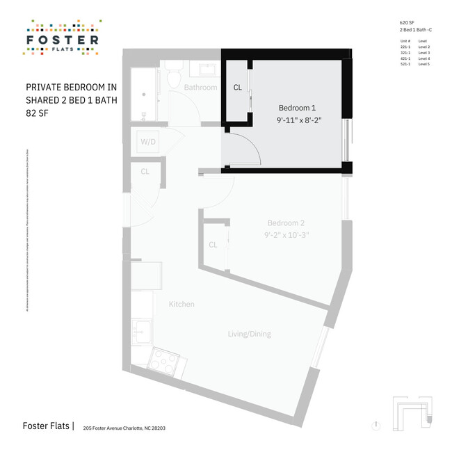 Floorplan - Foster Flats