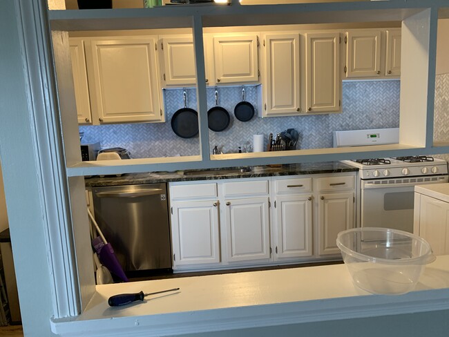 Kitchen from the dining area (ignore the tools, we just finished the project!) - 12709 Gordon Blvd